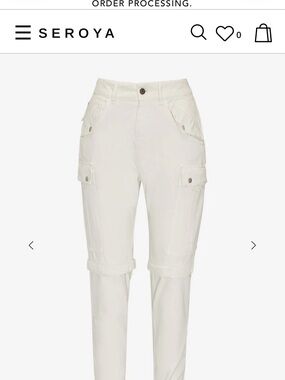 SER.O.YA Pale Gray Casual Cotton Pants